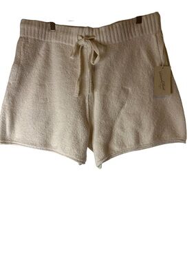 Universal Thread Cream Terry Drawstring Lounge Shorts, NWT size L